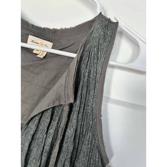 Meadow Rue Anthropologie Women's Pleated Swing Tank Top Olive Green Size XS - Picture 6 of 15